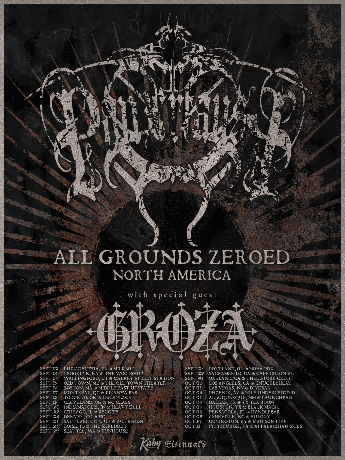 Panzerfaust All Grounds Zeroed Tour Poster 2025